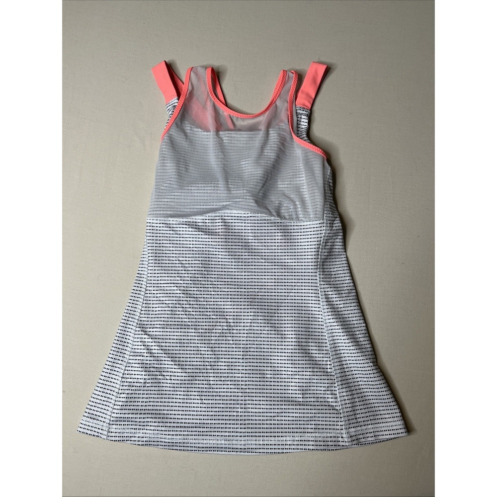 LULULEMON Women's White Black & Pink Ready Set Sweat Tank Top Size 6